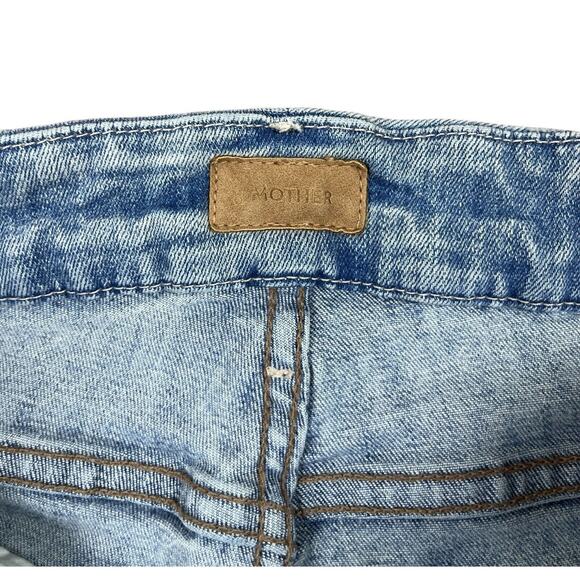 Mother The Looker Ankle Step Fray Jeans Cut Flowers Destroyed Frayed Hem Size 28 - Picture 6 of 13
